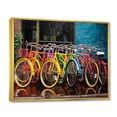 thumbnail image 2 of Designart "Joyful Bicycle Journeys II" Transportation Floater Framed Wall Art Living Room, 2 of 7