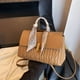 thumbnail image 2 of Quilted Ruched Crossbody Bag, Scarf Decor Handbag For Women, Soft Faux Leather Flap Purse, 2 of 5