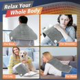 thumbnail image 2 of Heating pad, Electric Heat Pad for Pain Relief -9 Heating Levels, 4 Gears Timer- Fast Heating & Machine Washable-12 x24 in Grey, 2 of 5