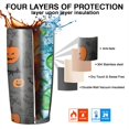thumbnail image 7 of 20oz Tumblers Vintage Halloween Elements Pattern Stainless Steel Vacuum Insulated Double Wall Travel Tumbler Cups Mug with Lid and Straw,Cleaning Brush for Cold & Hot Drinks, 7 of 7