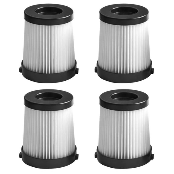 LITTLE HOME 4 Pack Vacuum Filters Compatible with FSV101 FSV001 Cordless Vacuum Cleaners, Replacement Filter for Fabuletta FSV001 FSV101 Girnoor G160 G165 Afoddon A300 White