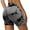 Dark Gray, variant on Bermuda Shorts for Women Seamless Tie Dye Lifting Yoga Pants Fitness Trendy Activewear Workout Loose High Waisted Short S-XL