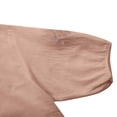thumbnail image 6 of TRUBKH embroidered shirts Boho Tops for Women Boho Tops Button Down Floral Shirts V Neck Shirts Gauze Peasant Tunic Blouse Floral Embroidered Beach Vacation Tunics Short Sleeve V Ncek Red M, 6 of 9