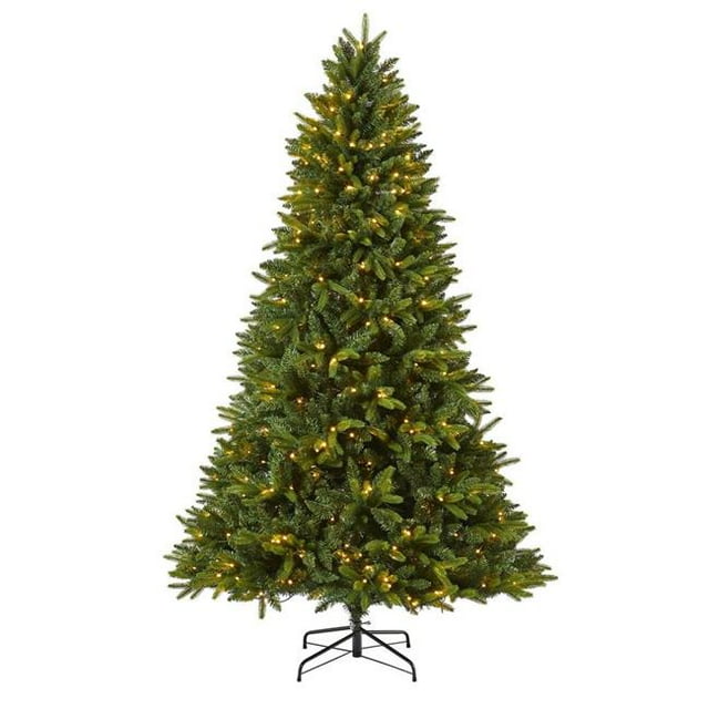 Nearly Natural T1786 7 ft. Sun Valley Fir Artificial Christmas Tree with 450 LED Lights