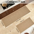 thumbnail image 2 of Artnice Absorbent Washable Kitchen Rugs or Mats Set of 2, Non Slip Rubber Backed Kitchen Mats for Floor, Indoor Woven Runner Rugs for Home Decor, 17"x30"+17"x47", Khaki, 2 of 9