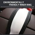 thumbnail image 3 of Car Steering Wheel Cover with Durable PU Leather, Universal 15 Inch Fit for Car Truck SUV, Breathable Anti Slip Auto Steering Wheel Covers for Men and Women, 3 of 6