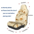thumbnail image 3 of Fuzoiu Taco Tortillas Print Elastic Car Seat Covers, Seat Cover Protector,Universal Fit Interior Covers for Most Cars,Washable Seat Cover Non Slip for SUV,Sedan,Van, 3 of 5