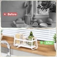 thumbnail image 5 of RKSTN Stainless Steel Storage Rack Sink Caddy Organizer Stainless Steel Sponge Rack with Drainage Tray Non-Slip Suction Cups Rustproof Countertop Organizer for Sponge/Soap Dispenser, 5 of 5