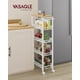 thumbnail image 2 of Carrito de almacenamiento rodante VASAGLE de 5 niveles, 22 x 45 x 100 cm, blanco, 2 of 8
