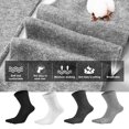 thumbnail image 2 of Jumpingount 6a Juego de 2 calcetines transpirables para hombre hechos totalmente de algodón para diario Hecho con calcetines totalmente de Medias negro, 2 of 6