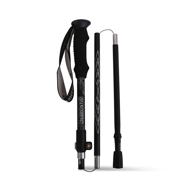 Pegados de senderismo Mochila al aire libre Telescópico Polos de caminata escalada Escalada Amplia Amplia Amplia Muleta de alineación Aleación de aluminio Blanco Jumpingount OD003555-02
