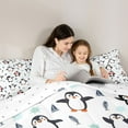 thumbnail image 4 of Manfei Cartoon Penguin 7-Piece Twin Bedding Sets for Kids Teens,Winter Snowflake Bedding Comforter Set,Merry Christmas Breathable Sheet Sets,Breathable Home Decor,Reversible, 4 of 8
