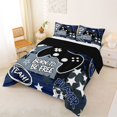 thumbnail image 2 of Homewish Esports Gaming Controller Queen Comforter Set,Modern Video Game Comforter Sets Queen,Navy Black,Black Reversible,3pcs,1 Comforter and 2 Pillowcases, 2 of 7