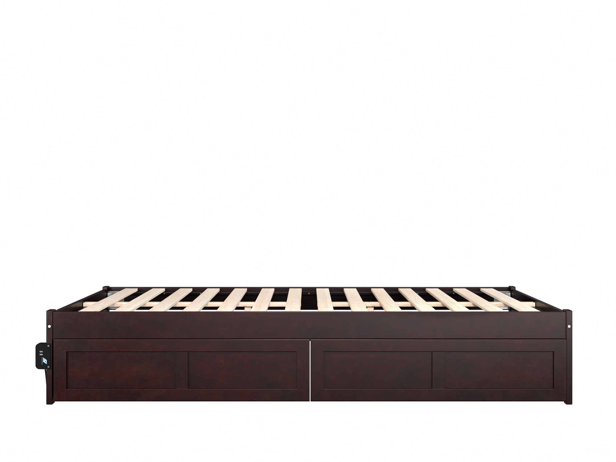 AFI Colorado 14" Queen Wood Platform Bed Frame with Set of 2 Storage Drawers, Espresso