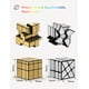thumbnail image 2 of Speed Cube Set of 2 Gold Mirror S Cube, Silver Windmirror Cube, Irregular Speedcubing 3x3x3 Twisty Box Puzzle, 2 of 5
