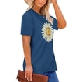 thumbnail image 2 of XCHQRTI Daisy T Shirts Women Plus Size Graphic Tshirts Casual Short Sleeve Oversized Tee, 2 of 7