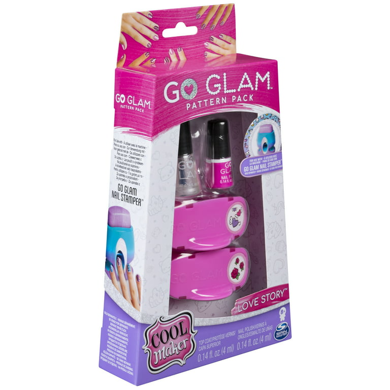 Cool Maker, GO GLAM Twinkle Moon Pattern Pack Refill with 2 Metallic  Designs for Use with GO GLAM Nail Salon 