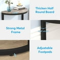 thumbnail image 5 of Tribesigns 2-Tier End Table Half Round, Farmhouse Demi-Lune Accent Table Curved Edge Wood Slim C Table for Sofa Couch, Living Room Small Space, 5 of 6