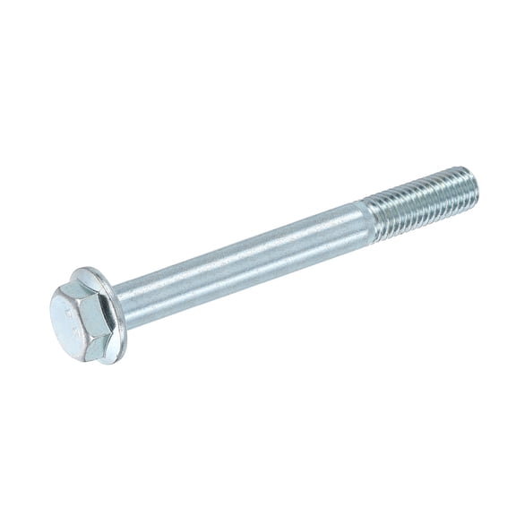 Uxcell 1pcs M8-1.25 x 100mm Flange Hex Head Bolt Partial Thread Metric DIN 6921 Carbon Steel Zinc Plated Flanged Hexagon Screws, Blue/White