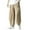 Khaki, variant on Men's Loose Drawstring Harem Pants Casual Wide Leg Trousers Long Pants