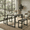 Black, variant on Aiho Dining Table with 2 Benches, 3-Piece Kitchen Table Set for Small Space, Wood Table Top Gray