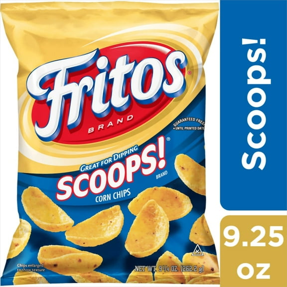 Fritos Scoops! Corn Chips, 9.25 oz (Package May Vary)