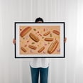 thumbnail image 3 of Hot Dogs pattern - Photography Kitchen Decor Pop Art Black Framed Wall Art Print 24 x 36 inches, 3 of 8