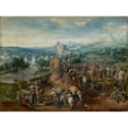 thumbnail image 3 of Braunschweiger Monogrammist 18x14 Black Modern Framed Museum Art Print Titled - Calvary (Golgotha), 3 of 5