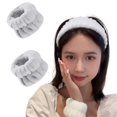 Baby Elastics for Fine Hair 2 Pcs Washband Water Guards Wash Arm Sweat