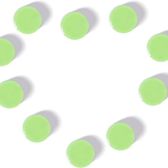 Fridge Magnets, 10Pcs Strong Small Magnets, Decorative Heavy Duty Refrigerator Magnets, Round Mini Cute Magnet for Whiteboard, Fridge, Locker, Classroom, Kitchen, Office, Pastel Green