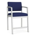 thumbnail image 1 of Scranton & Co Steel Hip Chair with Footrest in Silver and Blue, 1 of 5