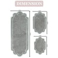 thumbnail image 6 of Home Weavers Allure Collection 100% Cotton Non-Slip Bathroom Rug Set Machine Washable Bathroom Rug-17"x24", Bath Rug- 21"x34", Runner- 21"x54", Gray Color 3 Piece Bath Rug set, 6 of 9