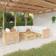 thumbnail image 1 of vidaXL 7 Piece Garden Lounge Set with Cushions Solid Teak Wood, 1 of 5