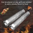thumbnail image 4 of Visland Tube à Granulés en Acier Inoxydable pour Fumée de Barbecue avec Trous de Ventilation Résistant à la Chaleur Facile à Nettoyer Réutilisable Accessoires de Camping, 4 of 7