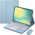 thumbnail image 1 of Funda con teclado táctil para Samsung Galaxy Tab S10 FE+ Plus de 13,1 pulgadas modelo 2025 (X620/X626B), con ratón - Teclado Bluetooth táctil magnéticamente desmontable, 1 of 8