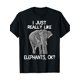 thumbnail image 2 of [Funny Elephant Lover Tee] 100% Cotton Funny Elephant Lover Quote T-Shirt - I Just Really Like Elephants - 220g, 2 of 7