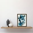 thumbnail image 2 of Melody Muse a Musician's Vision in Midnight Blue Modern Watercolour Painting Artwork Framed Wall Art Print A4, 2 of 4