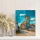 thumbnail image 2 of Qisvanset 12x16 Inch Gothic Woman Bird Floral Headdress Canvas Painting Wall Art, 2 of 5