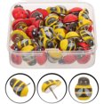 thumbnail image 2 of KAKOWELY 50Pcs Cartoon Pushpins Multi-function Thumb Tacks Animal Shaped Thumbtacks Map Accessory,0.59X"X0.39"X0.39", 2 of 4