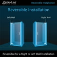 thumbnail image 4 of DreamLine Elegance-LS 32 1/4 - 34 1/4 in. W x 72 in. H Frameless Pivot Shower Door in Brushed Nickel, 4 of 13