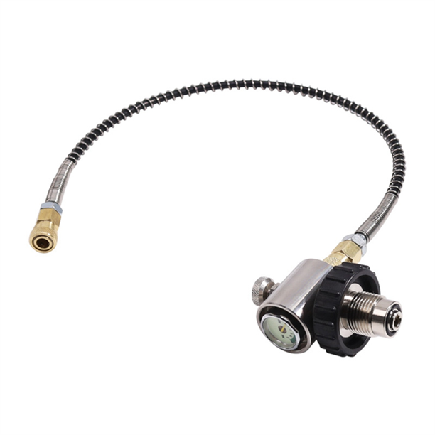 24Inch Valve Regulator Fill Station Hose for PCP Air Tank SCBA Cylinder
