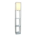 thumbnail image 4 of Lampe de sol Simple Conceptions  Etagère de rangement avec abat-jour en lin, 4 of 5