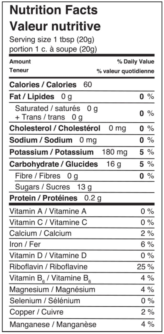 Crosby's 100% Natural Gluten Free Fancy Molasses