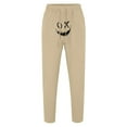thumbnail image 4 of Zszcpp High Waisted Pants Mens Cropped Simple Style Long Suitable Cartoon Print Daily Life Lounge Trousers Casual Trouser, 4 of 4