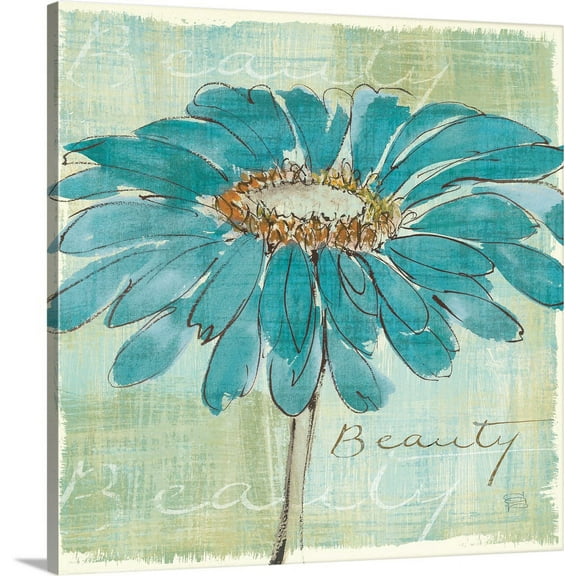 Great BIG Canvas | "Spa Daisies I" Canvas Wall Art - 24x24