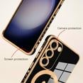 thumbnail image 2 of for Samsung Galaxy S23 Plus 5G Case [Support Magsafe] Love Heart Pattern Magnetic Plating Luxury Elegant Case Camera Protector Soft TPU Shockproof Protective Corner Back Cover -Black, 2 of 11