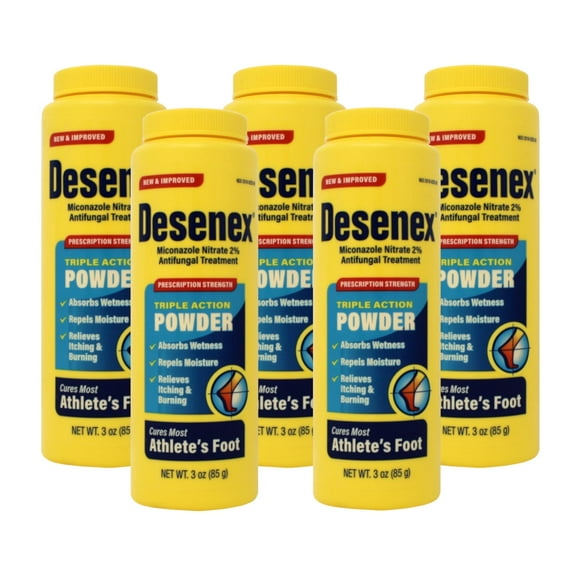 Desenex Athletes Foot Antifungal Shake Powder 3 oz - 5 Pack