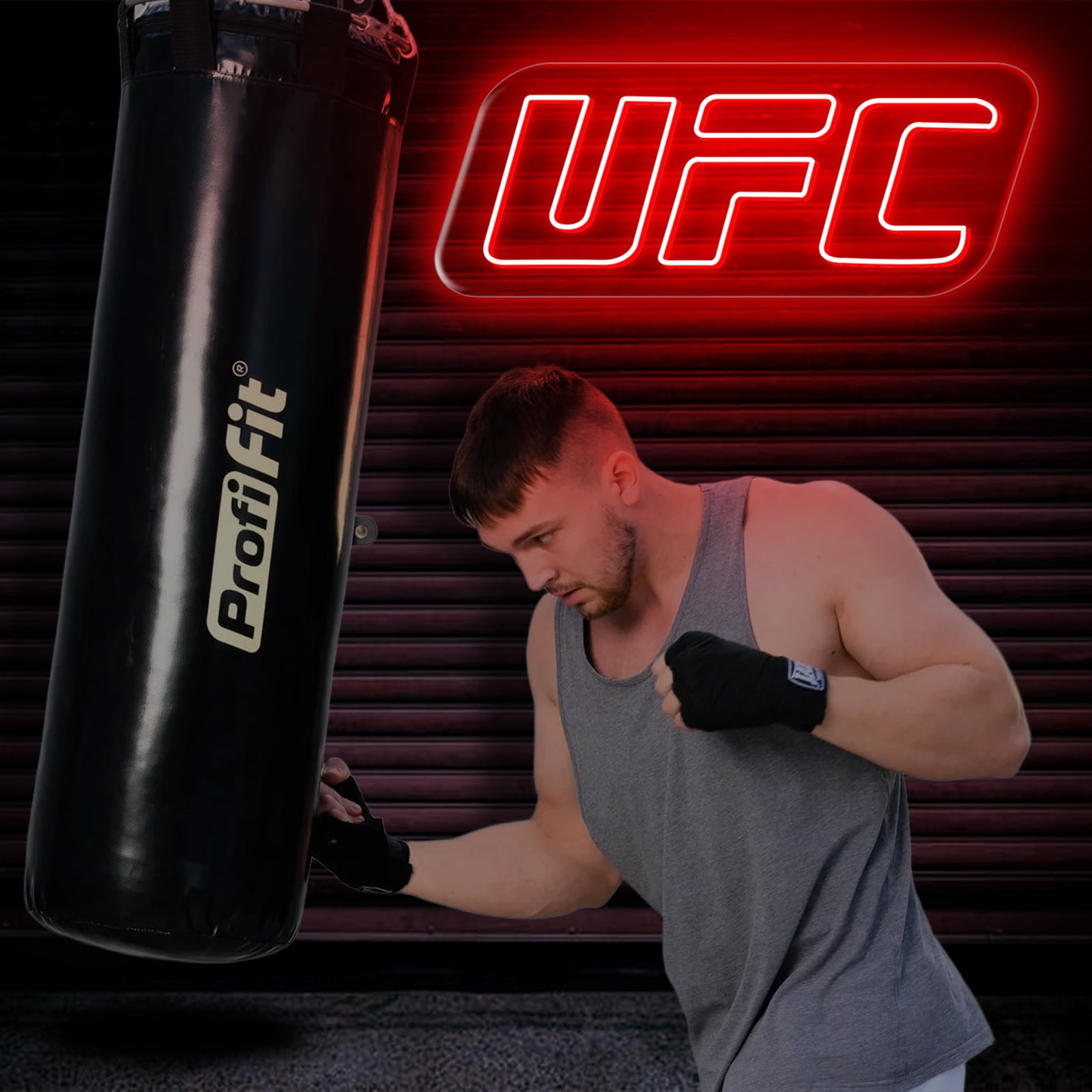 UFC Neon Sign, Led Wall Light, Ufc Logo Light Up Sign, Boxing Gym Neon Decor, Fighting Sport Wall Art, Man Cave Ufc Neon Light for Home, 15.4"x6.3"