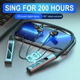 thumbnail image 5 of Bluetooth Headphones Wireless Earbuds 80hrs Playtime Wireless Charging Case Digital Display Sports Ear Buds with Earhook Deep Bass IPX7 Waterproof Over-Ear Earphones for TV Phone Laptop(Gray), 5 of 9