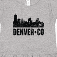 thumbnail image 4 of Inktastic Denver Colorado Skyline Grunge Girls Toddler Dress, 4 of 5